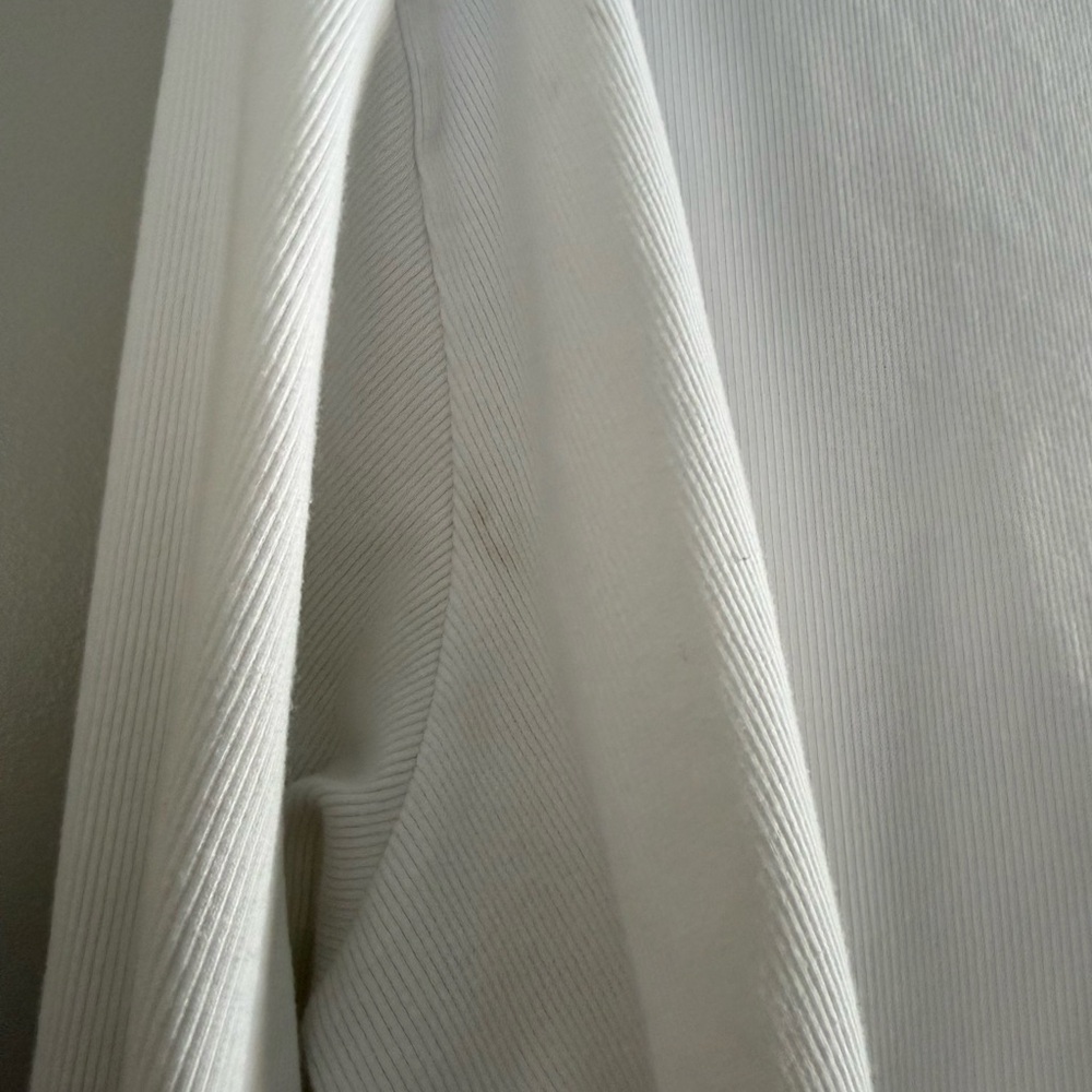 Parke White Ribbed Pullover - Picture 3 of 6